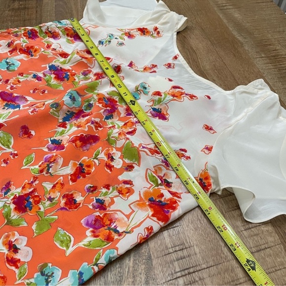 Maeve for Anthropologie Silk Flutter Sleeve Tunic - Picture 4 of 7